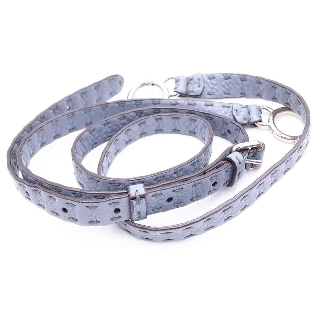 FENDI(フェンディ) セレリア ピーカブー ミニ レザー シルバー金具 2WAY ハンドバッグ ショルダーバッグ 8BN244 ブルー レディース