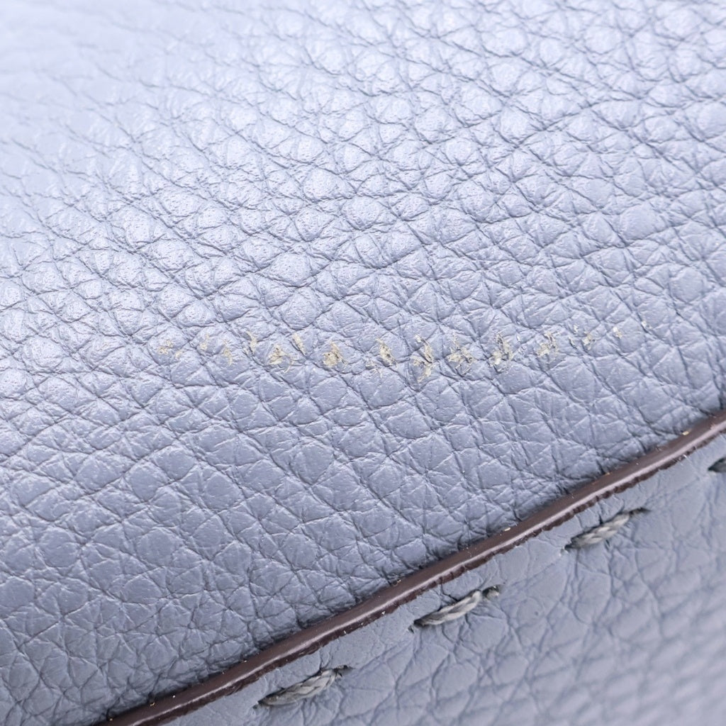 FENDI(フェンディ) セレリア ピーカブー ミニ レザー シルバー金具 2WAY ハンドバッグ ショルダーバッグ 8BN244 ブルー レディース