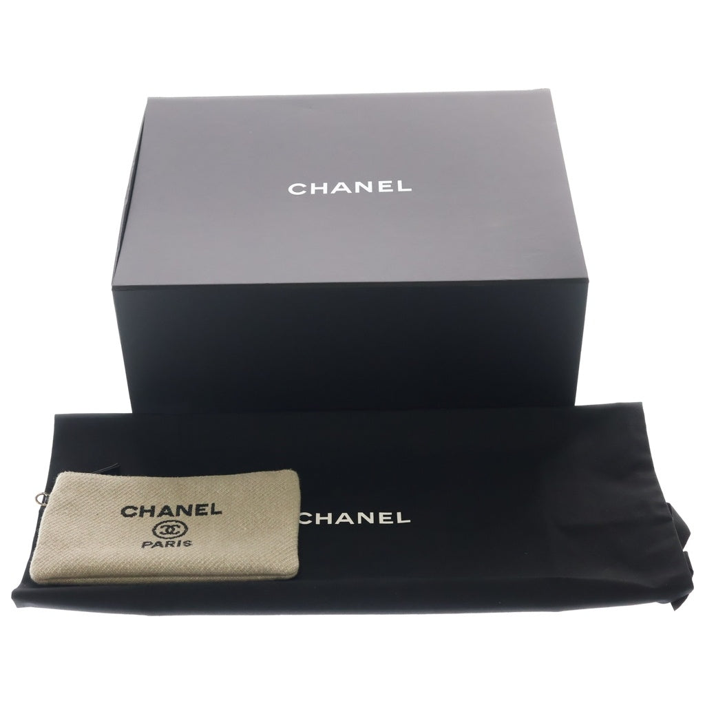 CHANEL(シャネル) ドーヴィルMM キャンバス×レザー ゴールド金具 2WAY ハンドバッグ チェーン トートバッグ AS3257 ベージュ/ブラック レディース