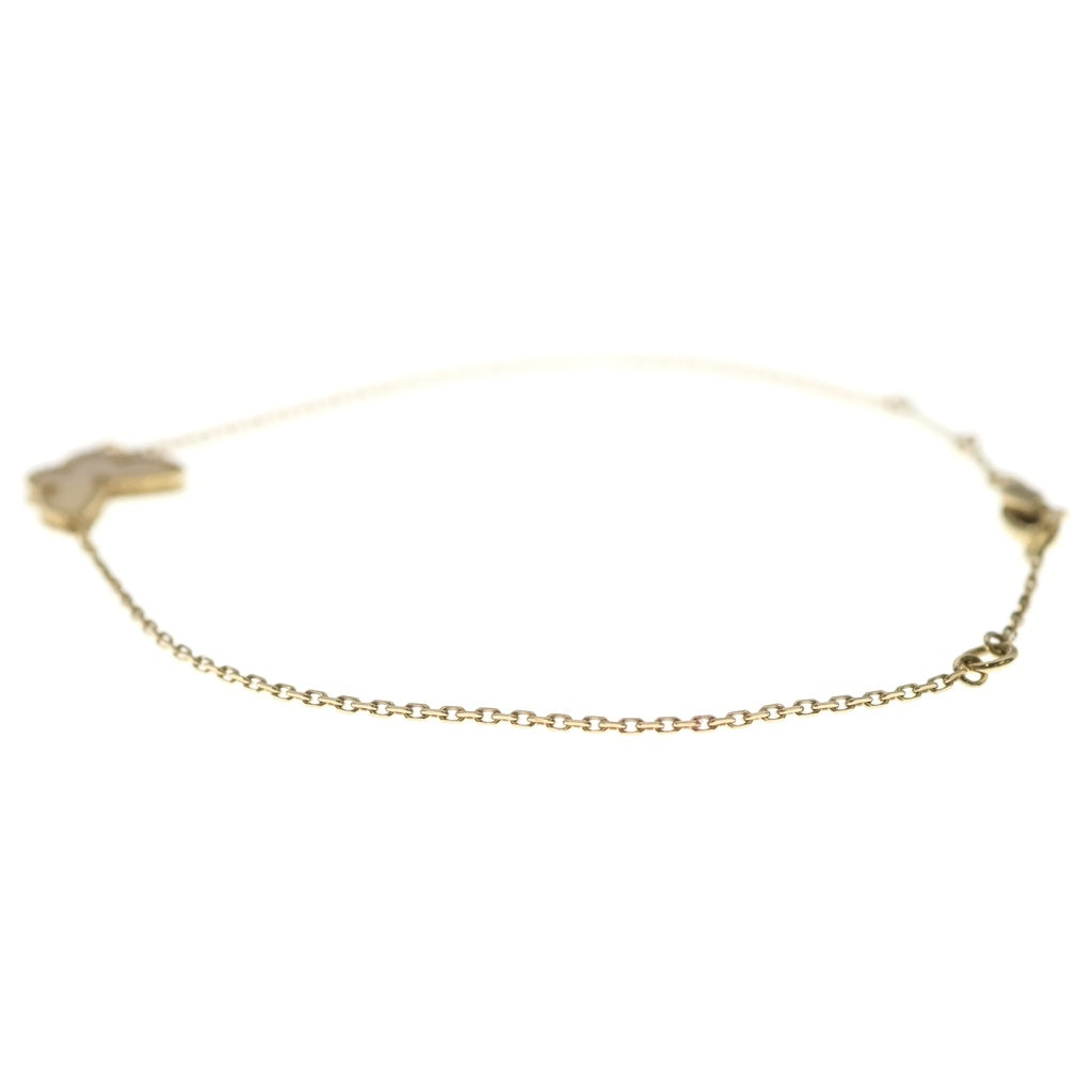 Van Cleef & Arpels(ヴァンクリーフアンドアーペル) スウィートアルハンブラ パピヨン マザーオブパール ブレスレット K18YG イエローゴールド VCARF69000