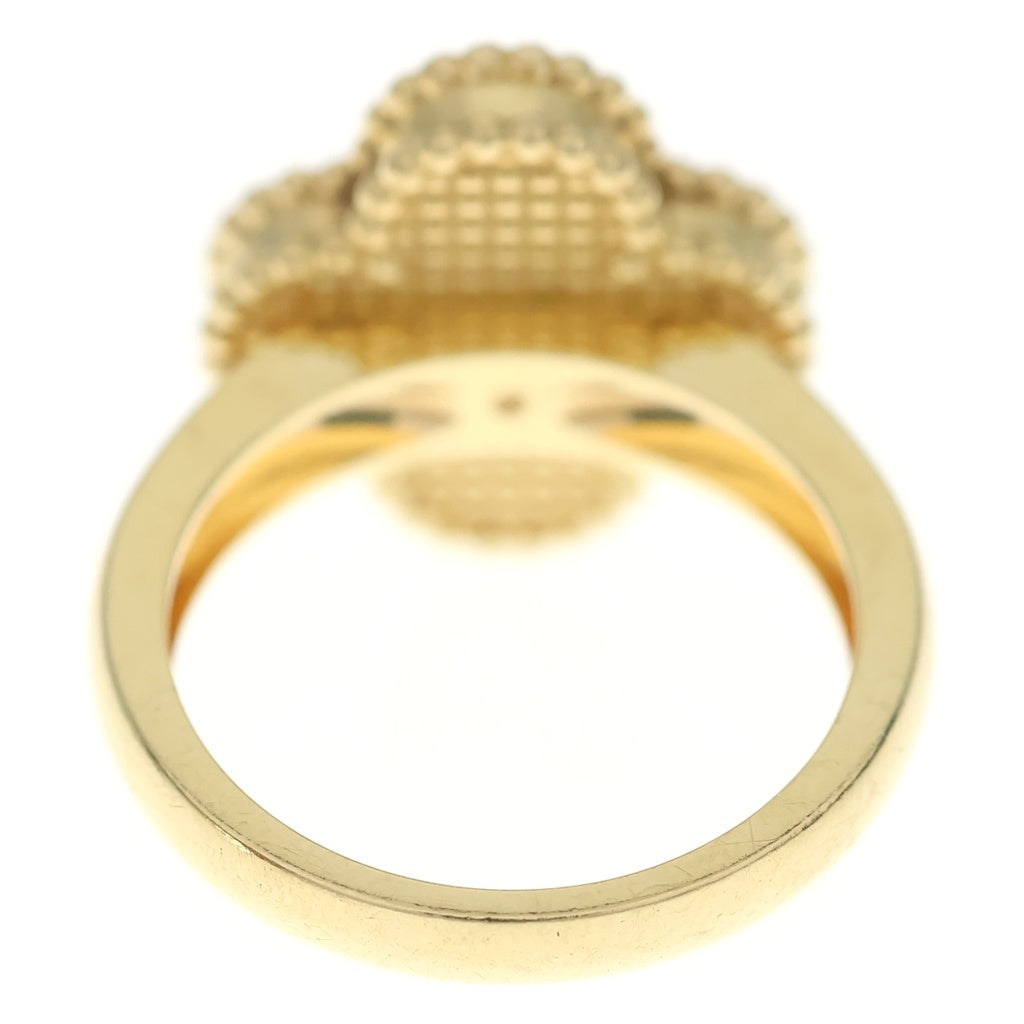 Van Cleef & Arpels(ヴァンクリーフアンドアーペル) ヴィンテージアルハンブラ マザーオブパール リング Au750YG ゴールド #49 VCARA41149 レディース