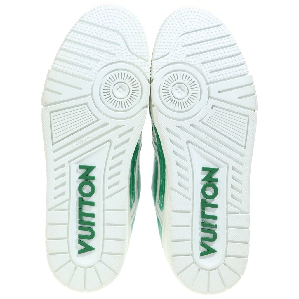LOUIS VUITTON(ルイヴィトン) LV Trainer Sneaker トレイナー ローカットスニーカー シューズ ペイント グラフィティ ホワイト/グリーン LD0233