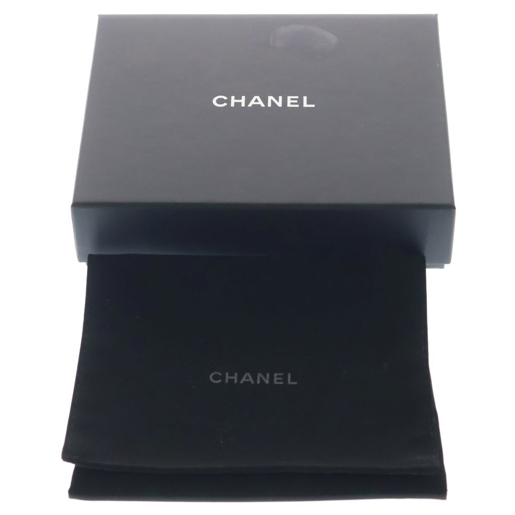 CHANEL(シャネル) マトラッセ 三つ折り財布 コンパクトウォレット コインケース ピンク キャビアスキン ゴールド金具 レディース