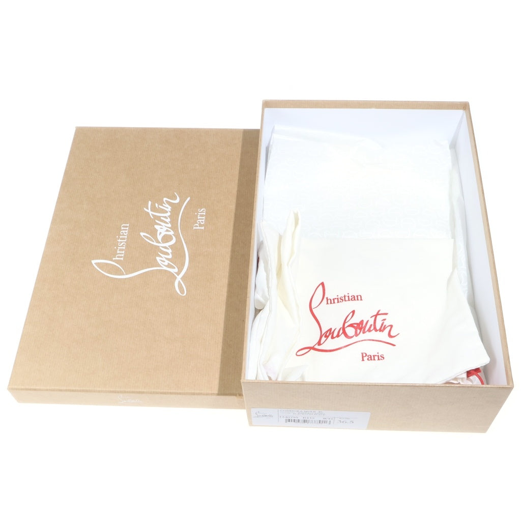 CHRISTIAN LOUBOUTIN(クリスチャンルブタン) ラインストーン レッドソール パテント エナメル パンプス #36 1/2 レディース