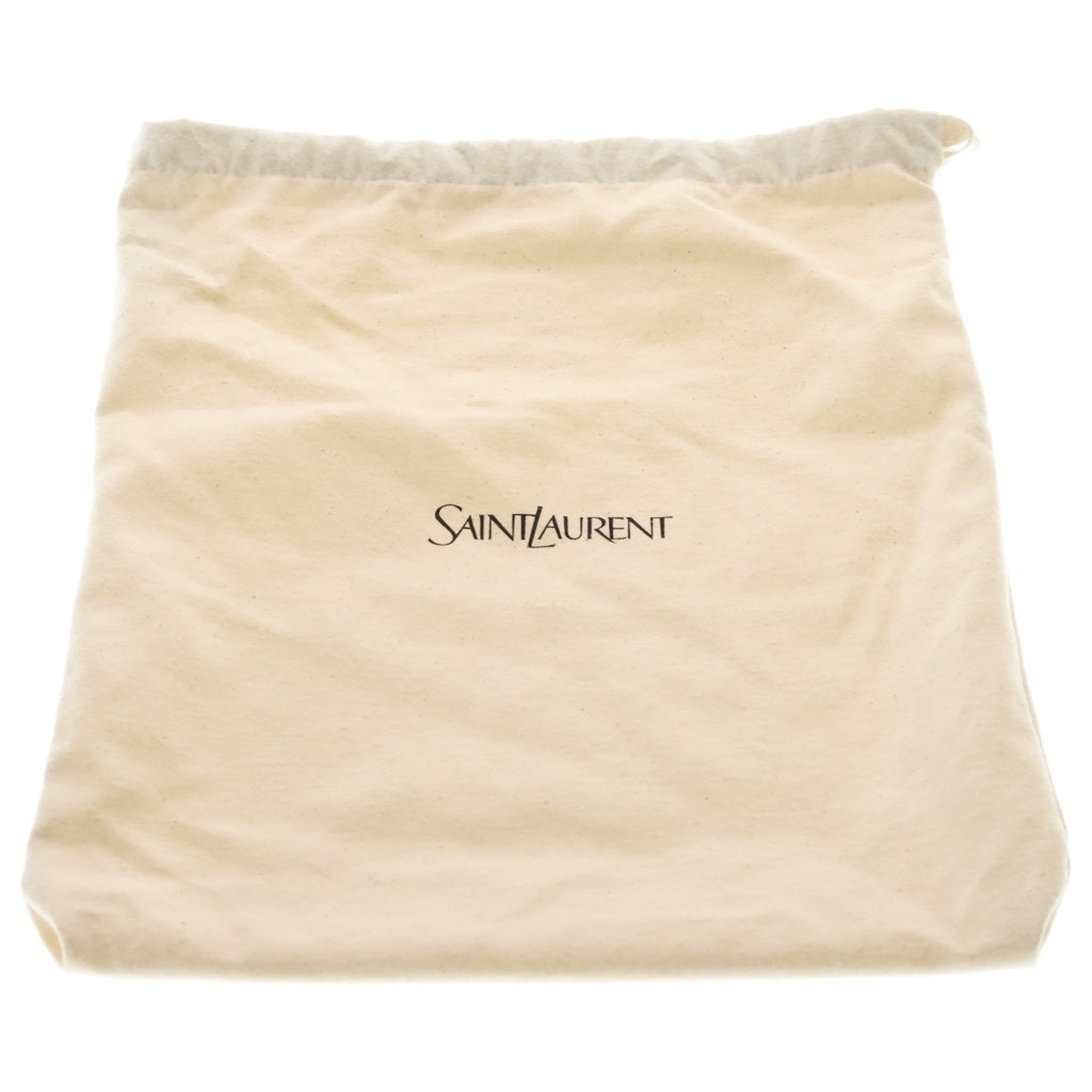 SAINT LAURENT PARIS(サンローランパリ) ジェイミー ショッピング チェーントートバッグ ハンドバッグ アイボリー レザー 833948 ゴールド金具 レディース