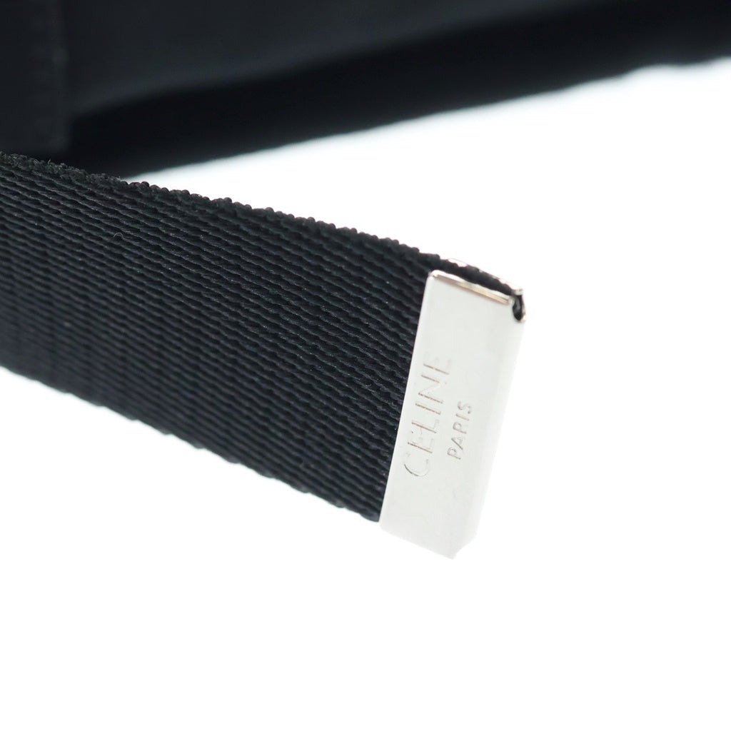 CELINE(セリーヌ) ロゴトレッキング モバイルポーチ ショルダーバッグ ナイロン ブラック レディース