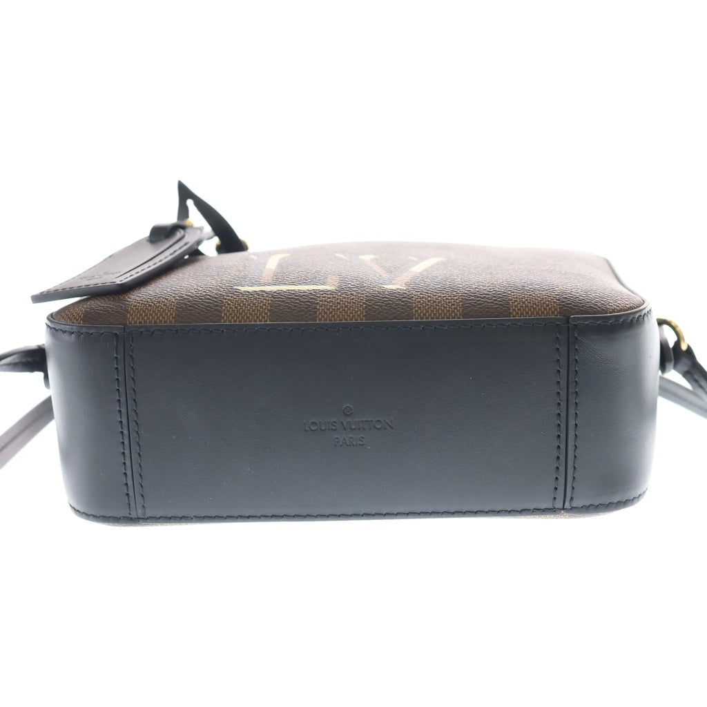 LOUIS VUITTON(ルイヴィトン) ダミエ サンタモニカ PVC レザー ショルダーバッグ ICタイプ ブラウン N40189 レディース