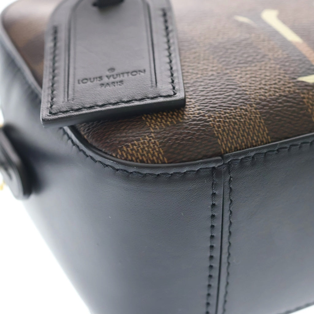 LOUIS VUITTON(ルイヴィトン) ダミエ サンタモニカ PVC レザー ショルダーバッグ ICタイプ ブラウン N40189 レディース
