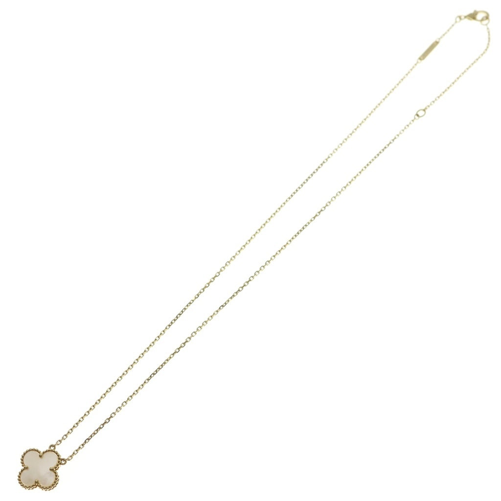 Van Cleef & Arpels(ヴァンクリーフアンドアーペル) ヴィンテージアルハンブラ マザーオブパール ネックレス K18YG イエローゴールド VCARA45900 レディース