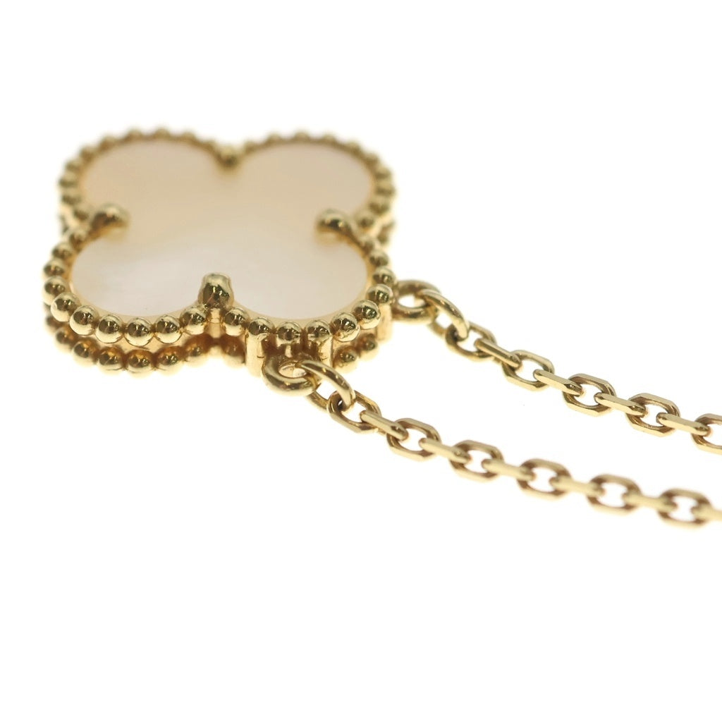 Van Cleef & Arpels(ヴァンクリーフアンドアーペル) ヴィンテージアルハンブラ マザーオブパール ネックレス K18YG イエローゴールド VCARA45900 レディース