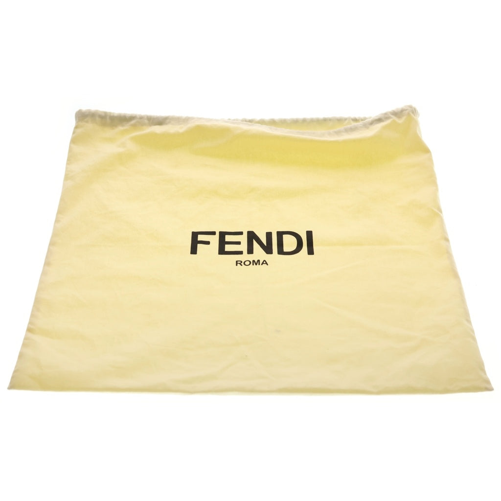 FENDI(フェンディ) ズッカ柄 ナイロン レザー バックパック リュックサック ブラック 7VZ044 A4ND