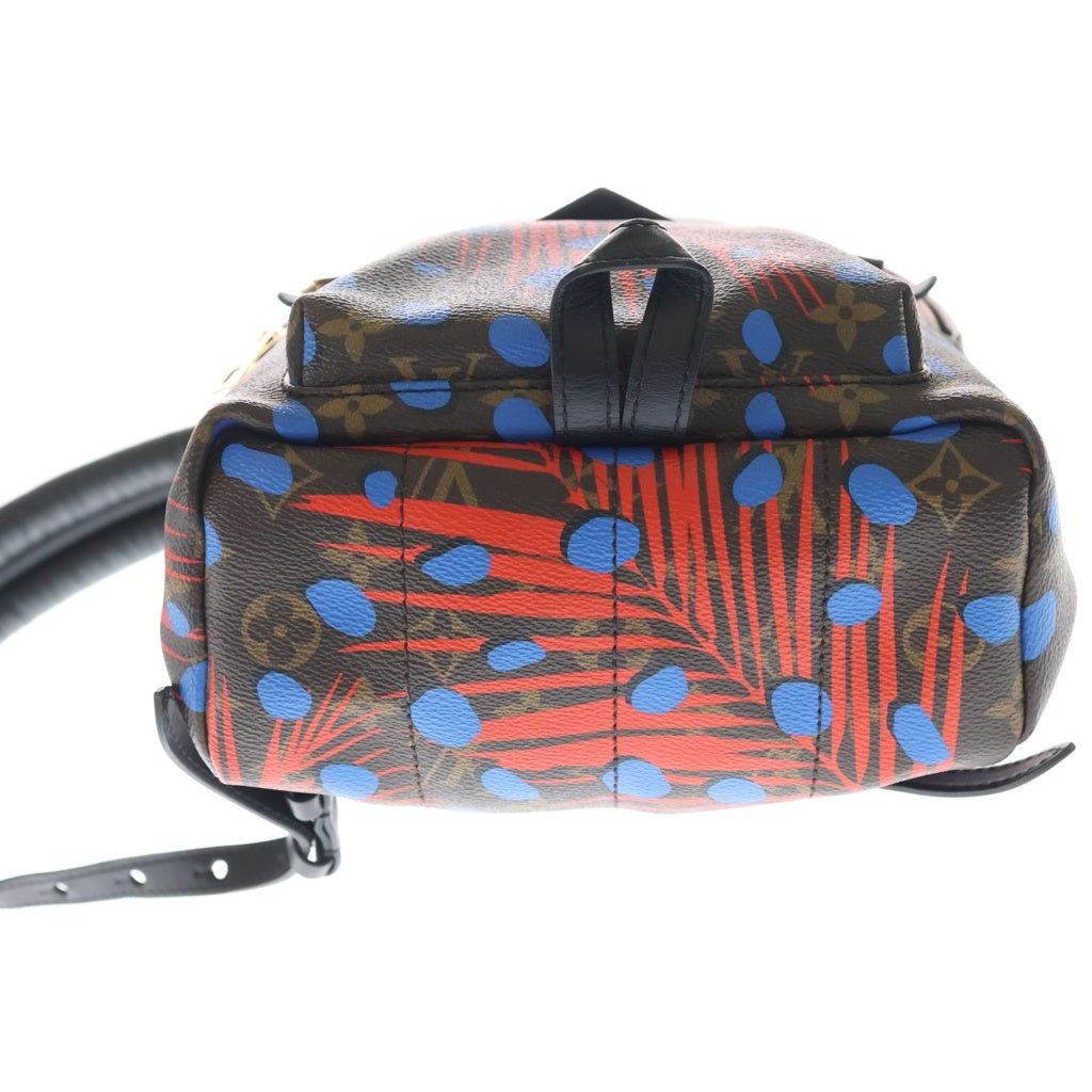 LOUIS VUITTON(ルイヴィトン) ジャングルドット パームスプリングスPM リュックサック バックパック ブラウン×レッド レザー×PVC M41980 ゴールド金具 レディース