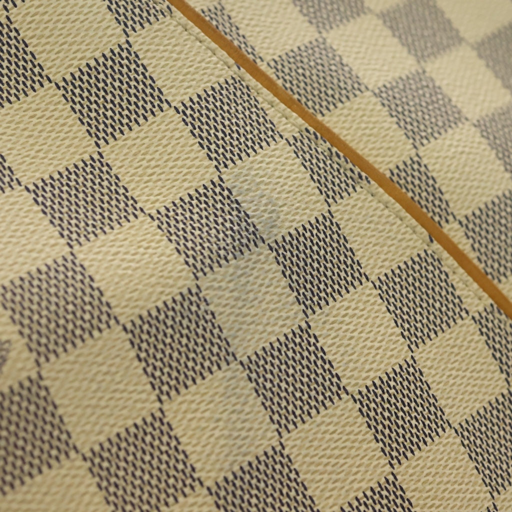 LOUIS VUITTON(ルイヴィトン) ダミエアズール ガリエラPM ショルダーバッグ アイボリー×ブラウン レザー×PVC N55215 ゴールド金具 レディース