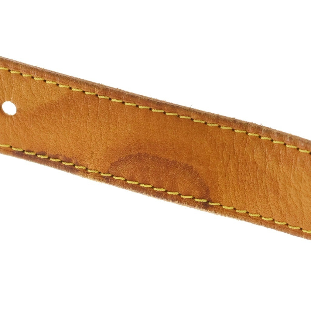 LOUIS VUITTON(ルイヴィトン) ダミエアズール ガリエラPM ショルダーバッグ アイボリー×ブラウン レザー×PVC N55215 ゴールド金具 レディース
