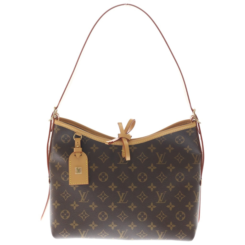 LOUIS VUITTON(ルイヴィトン) モノグラム キャリーオール NM PM PVC レザー ショルダーバッグ ブラウン M4620 レディース