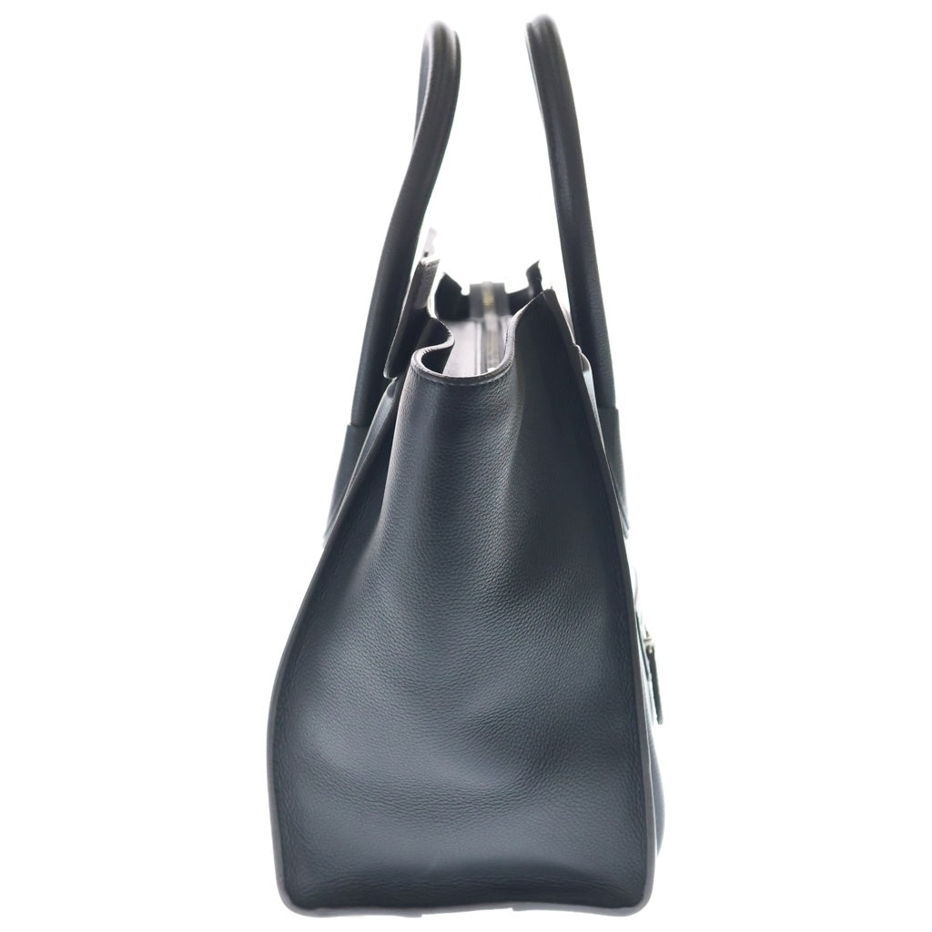 CELINE(セリーヌ) ラゲージ ミニショッパー 黒 ドラムドカーフ レディース