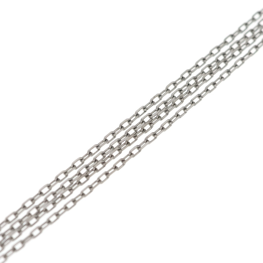 Cartier(カルティエ) ラブ スリーフープ ダイヤ ネックレス ホワイトゴールド セラミック レディース