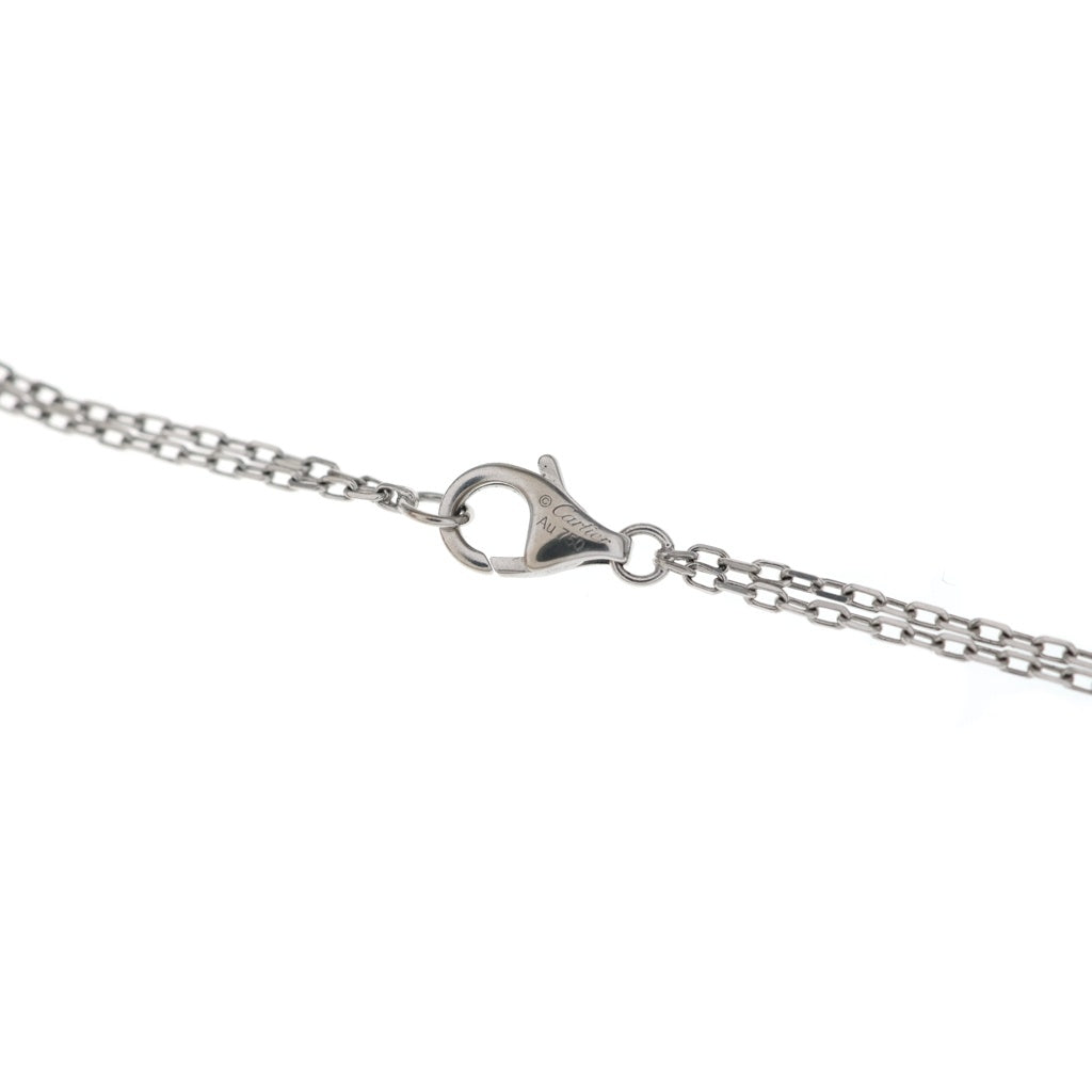 Cartier(カルティエ) ラブ スリーフープ ダイヤ ネックレス ホワイトゴールド セラミック レディース