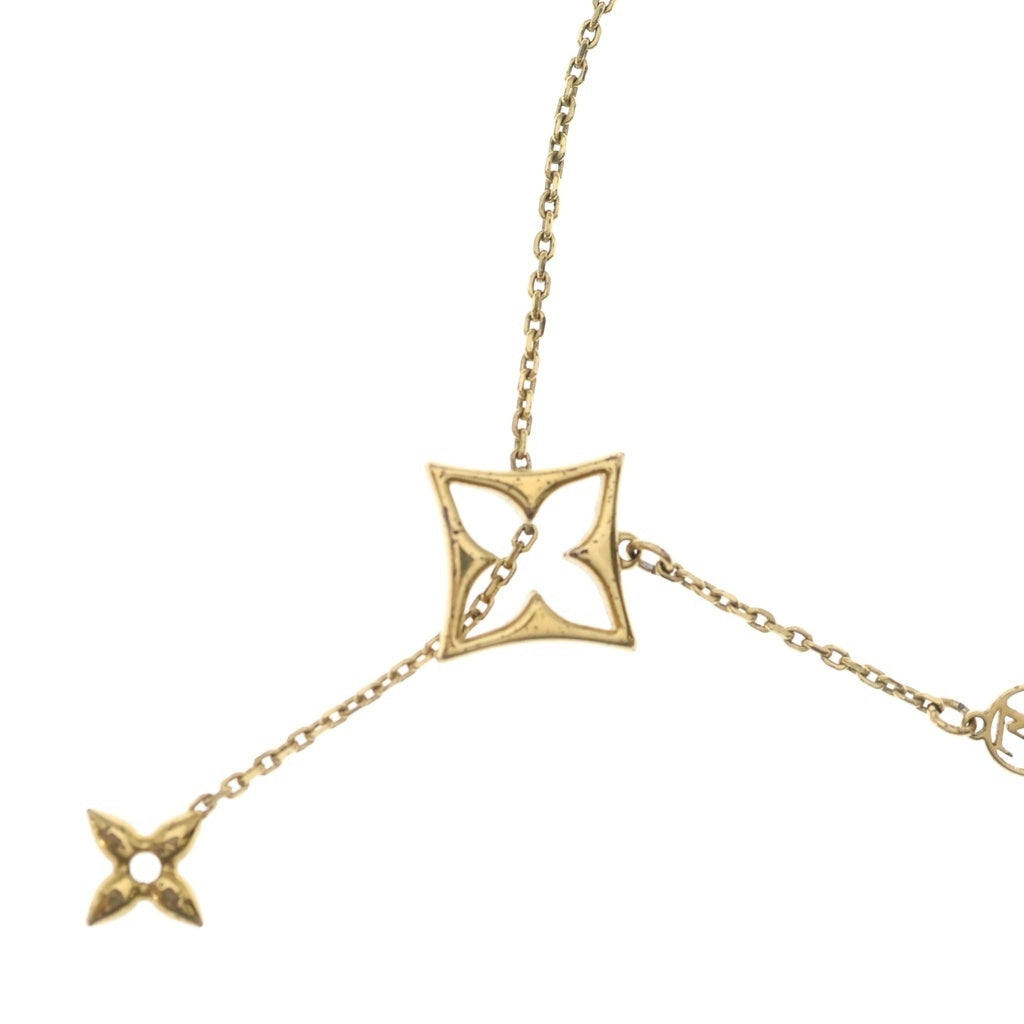 LOUIS VUITTON(ルイヴィトン) モノグラム ネックレス ペンダント チェーン LV フラワーグラム ゴールド M01234 レディース