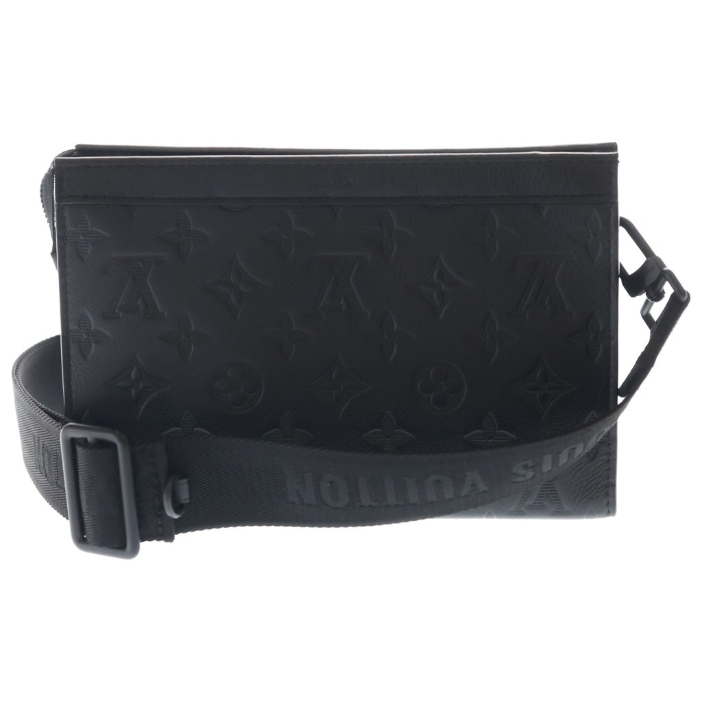 LOUIS VUITTON(ルイヴィトン) モノグラムシャドウ ガストン ウエアラブル ウォレット ノワール レザー ショルダーバッグ ブラック M81115
