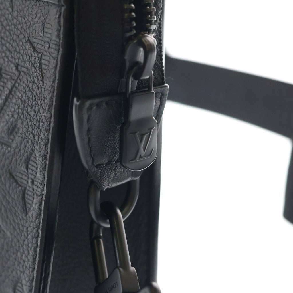 LOUIS VUITTON(ルイヴィトン) モノグラムシャドウ ガストン ウエアラブル ウォレット ノワール レザー ショルダーバッグ ブラック M81115