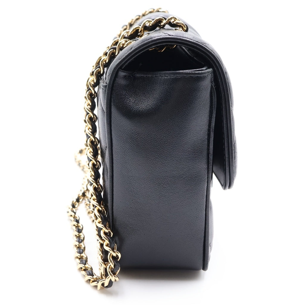 CHANEL(シャネル) マトラッセ23 ラムスキン ゴールド金具 チェーン ショルダーバッグ プレート ブラック AS5705 レディース
