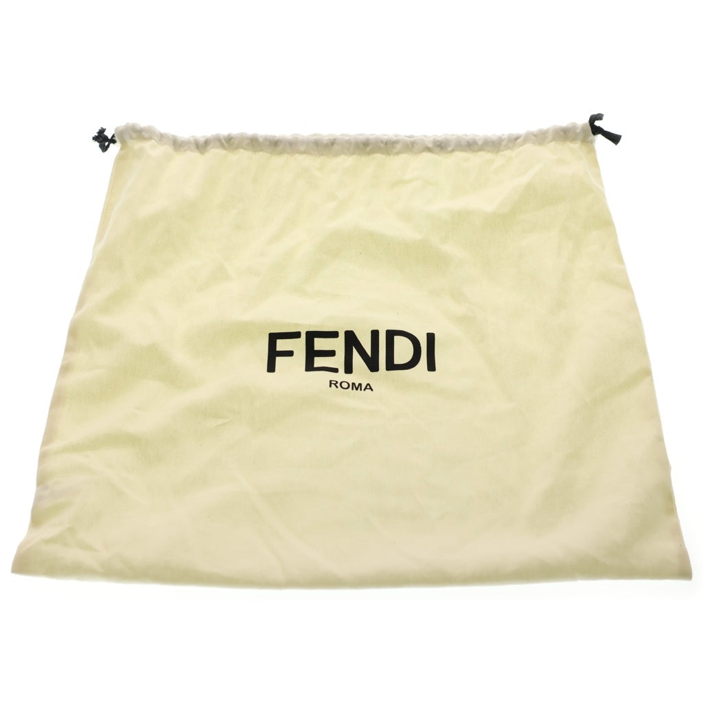 FENDI(フェンディ) セカンドバッグ ケース ポーチ ホワイト レザー シルバー金具 レディース