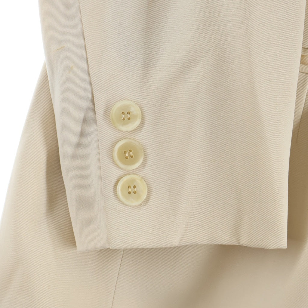 JIL SANDER(ジルサンダー) アセテート ビスコース ダブルブレスト テーラードジャケット ベージュ レディース