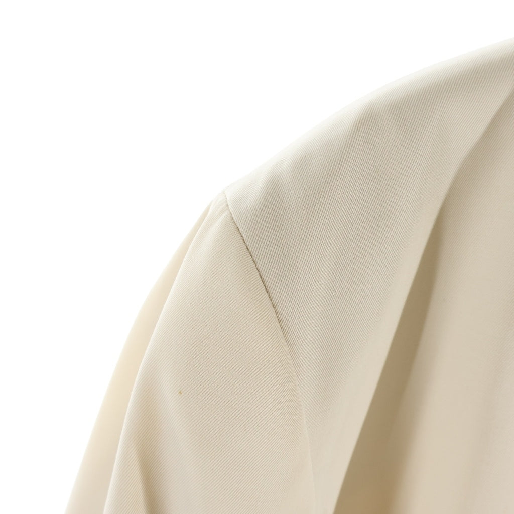 JIL SANDER(ジルサンダー) アセテート ビスコース ダブルブレスト テーラードジャケット ベージュ レディース