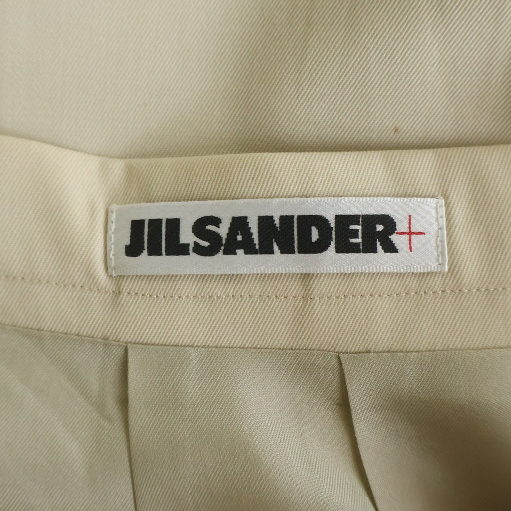 JIL SANDER(ジルサンダー) アセテート ビスコース タイト ミディアムスカート ベージュ レディース