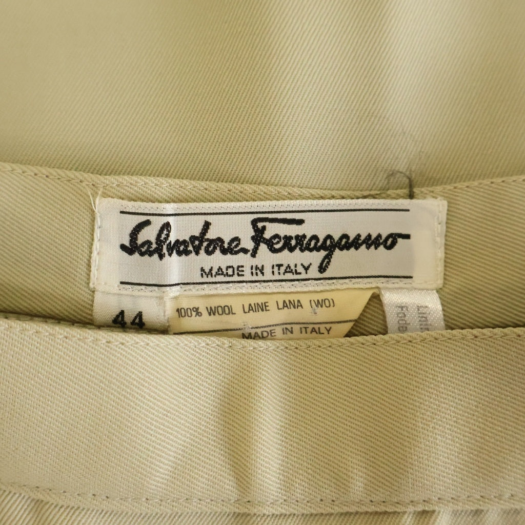 Salvatore Ferragamo(サルヴァトーレ フェラガモ) タイトスカート ウール ベージュ 44サイズ レディース