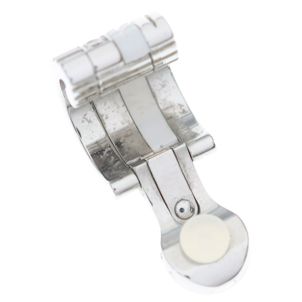 BOUCHERON(ブシュロン) キャトル ダブルホワイト ダイヤ シングル クリップイヤリング スモール Au750 K18WG×CE イヤリング ホワイトゴールド セラミック JCO01636 レディース