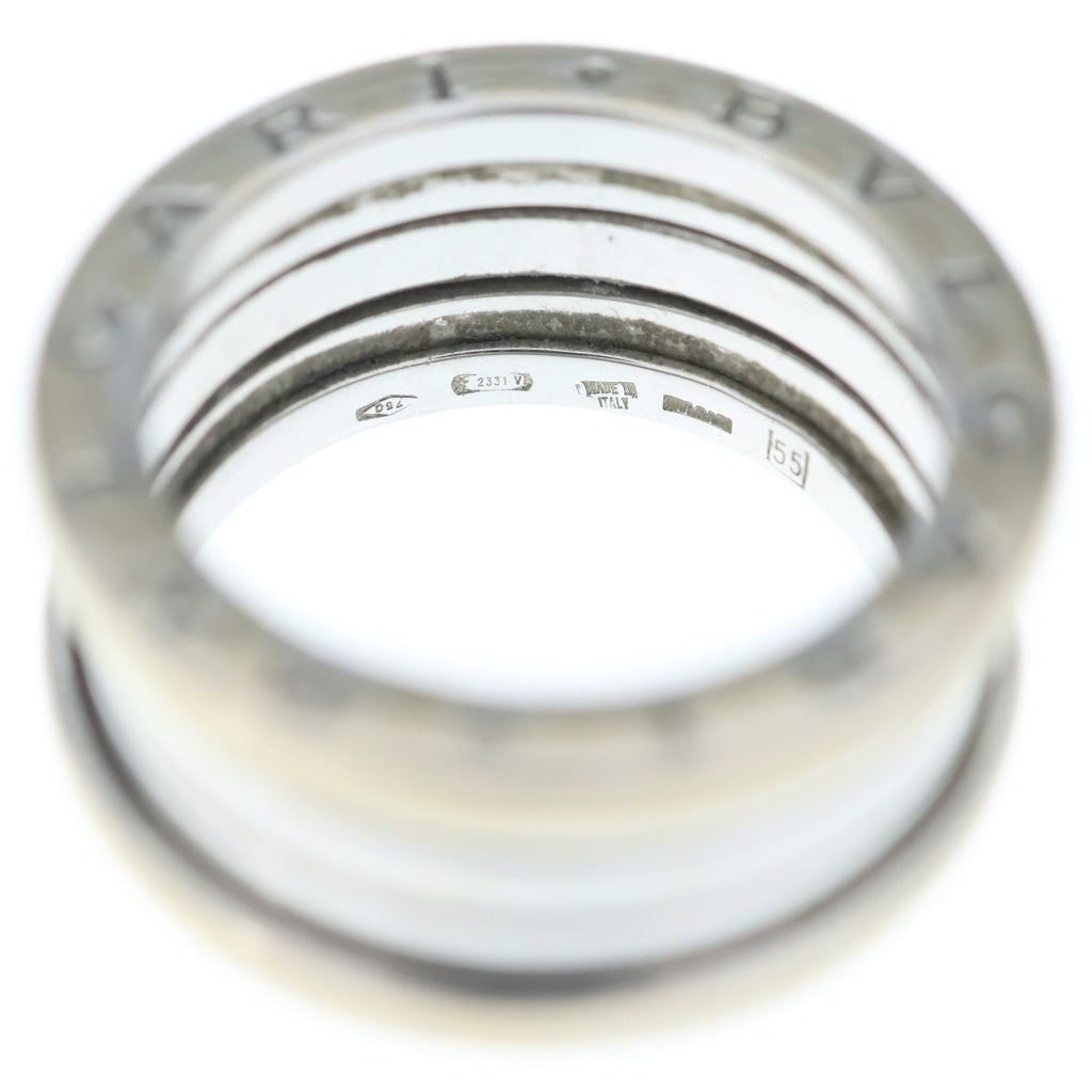 BVLGARI(ブルガリ) ビーゼロワン 3バンド リング Au750 K18WG #55 ホワイトゴールド