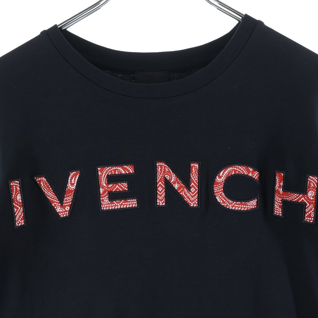 GIVENCHY(ジバンシィ) ペイズリー柄 ロゴプリントワンピース ドレス コットン ブラック H12220 3261676 018214 キッズ
