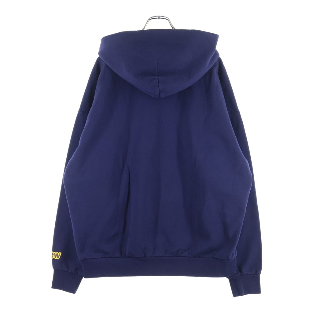 drew house(ドリューハウス) MASCOT HOODIE マスコットフーディー プルオーバーパーカー フロントロゴプリント コットン ネイビー