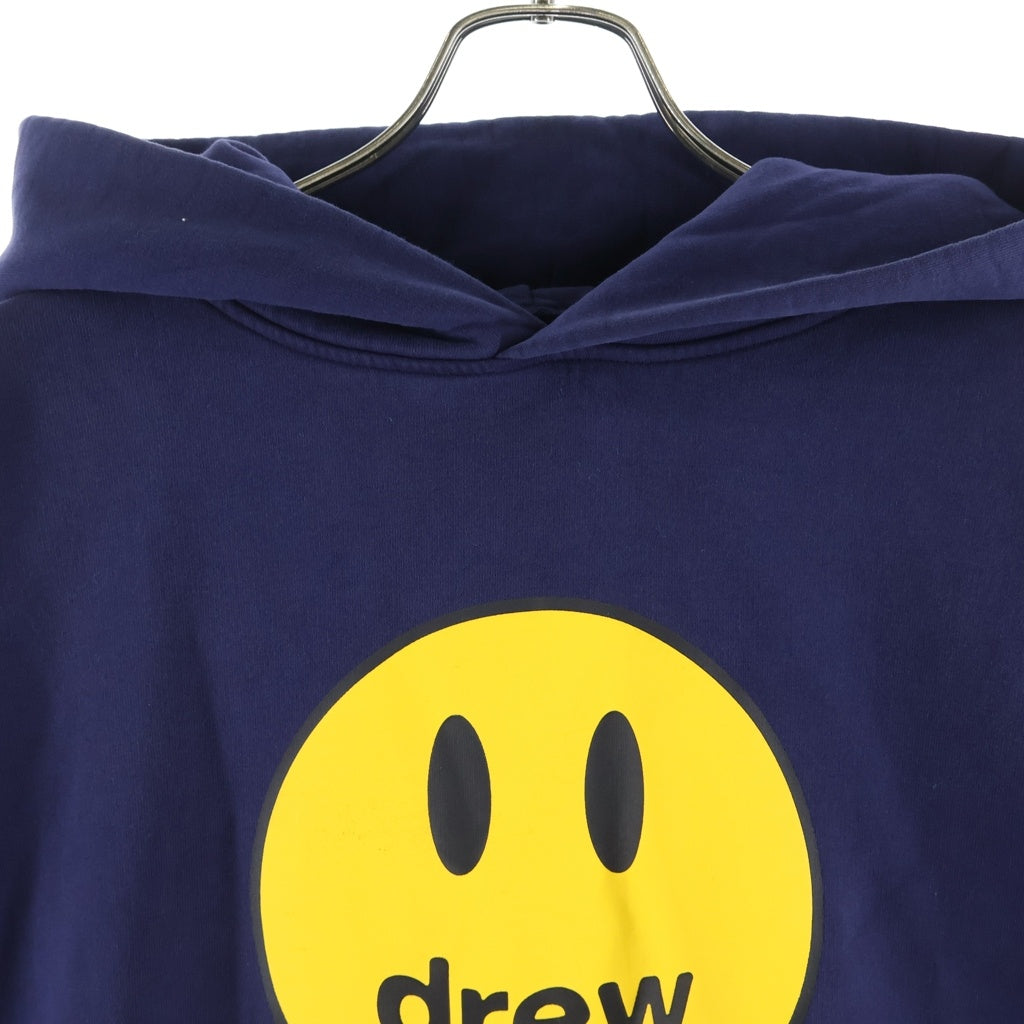 drew house(ドリューハウス) MASCOT HOODIE マスコットフーディー プルオーバーパーカー フロントロゴプリント コットン ネイビー