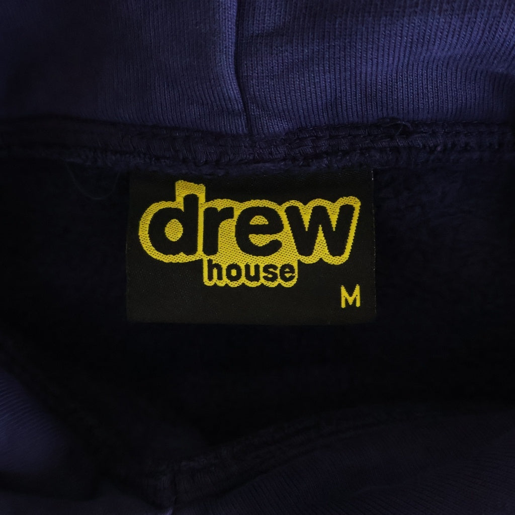 drew house(ドリューハウス) MASCOT HOODIE マスコットフーディー プルオーバーパーカー フロントロゴプリント コットン ネイビー