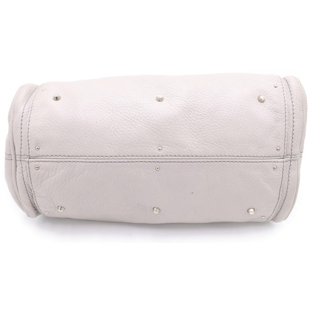 Chloe(クロエ) パディントン ハンドバッグ ライトグレー レザー ゴールド金具 レディース