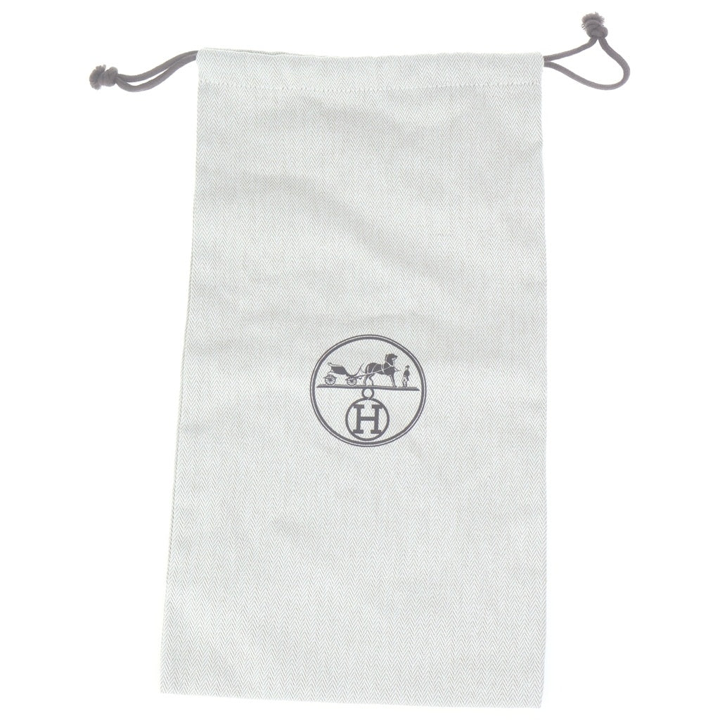 HERMES(エルメス) フロール60 コンスタンス金具 ローファー ブラック×ブラウン ボア×スエード #37 レディース