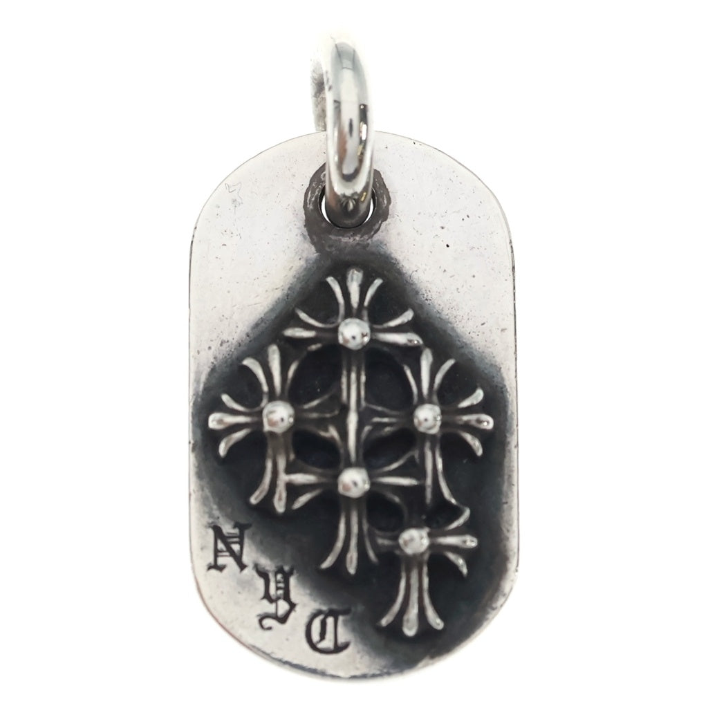 CHROME HEARTS(クロムハーツ) RAISED DOGTAG レイズド ドッグタグ Sv925 チャーム ネックレストップ シルバー
