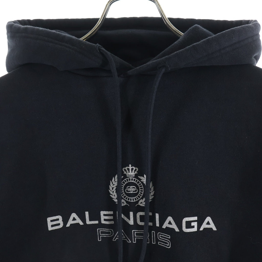 BALENCIAGA(バレンシアガ) フロントロゴパーカー フーディー ブラック #XS 570811