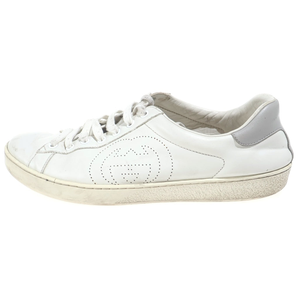 GUCCI(グッチ) エース インターロッキングG ローカットスニーカー ホワイト #9 599147