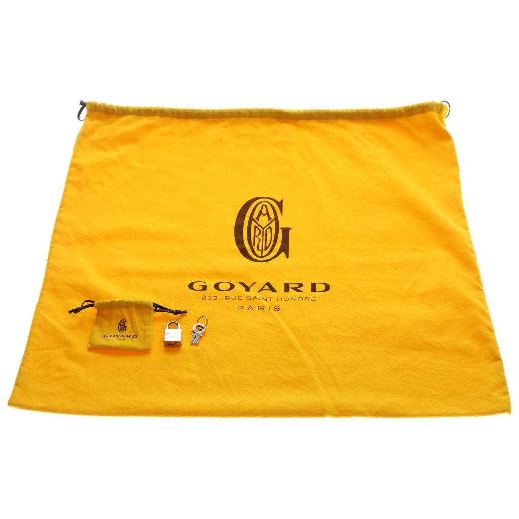 GOYARD(ゴヤール) アンバサードMM ハンドバッグ ビジネスバッグ グレー レザー シルバー金具