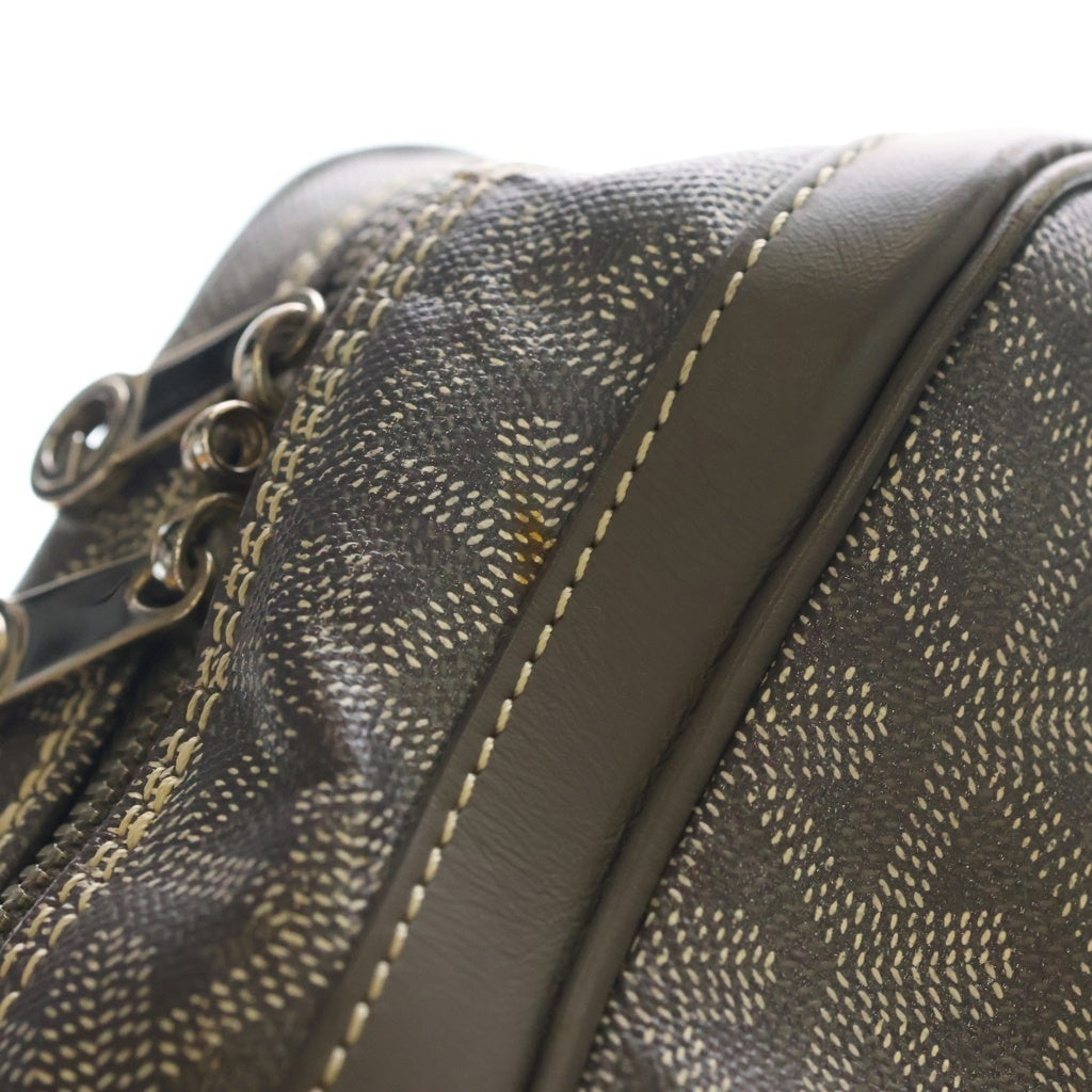 GOYARD(ゴヤール) アンバサードMM ハンドバッグ ビジネスバッグ グレー レザー シルバー金具
