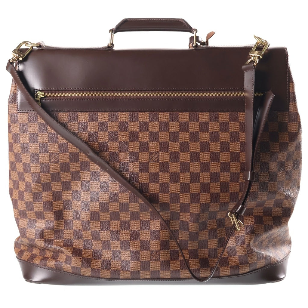 LOUIS VUITTON(ルイヴィトン) ダミエ ウエストエンドPM 2WAYハンドバッグ ショルダーバッグ ブラウン レザー×PVC N41130 ゴールド金具 レディース
