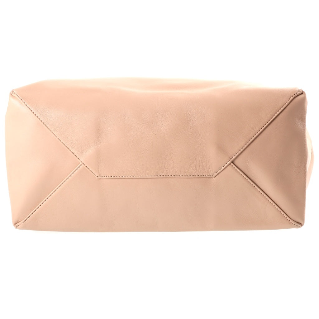 CELINE(セリーヌ) ホリゾンタルカバ レザー トートバッグ ハンドバッグ ショルダーバッグ ピンクベージュ/ベージュ レディース