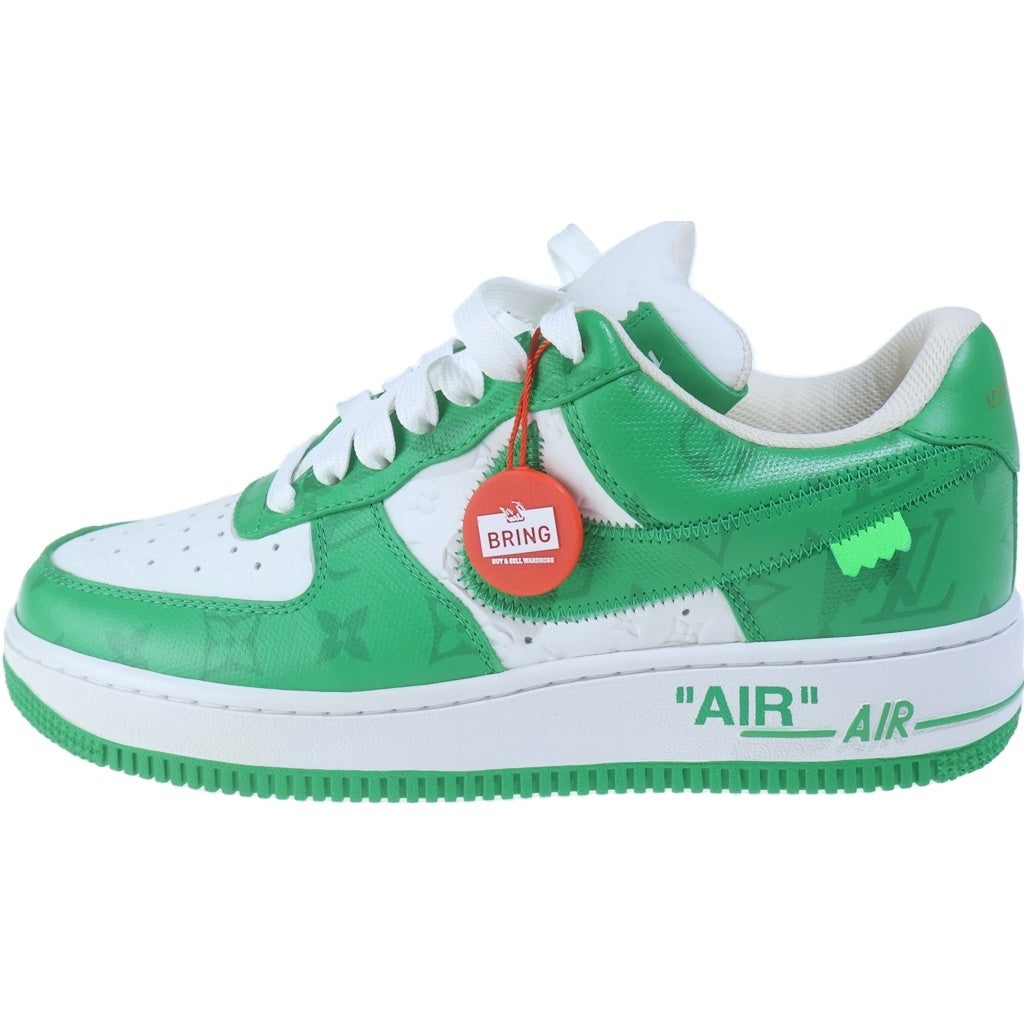 LOUIS VUITTON(ルイヴィトン) LOUIS VUITTON×Nike Air Force 1 Low エアフォース1 ロー バイ ヴァージル アブロー ホワイト/グリーン MS0252 レディース