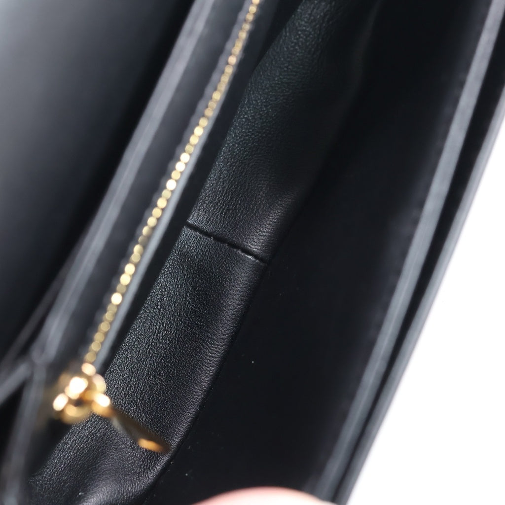 CELINE(セリーヌ) ティーン トリオンフ ショルダーバッグ ブラック レザー ゴールド金具 レディース
