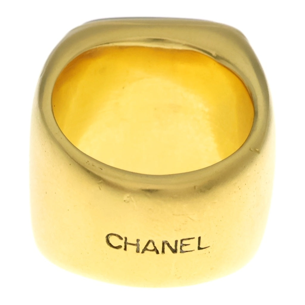 CHANEL(シャネル) グリポア リング ゴールド×ブラウン #13.5
