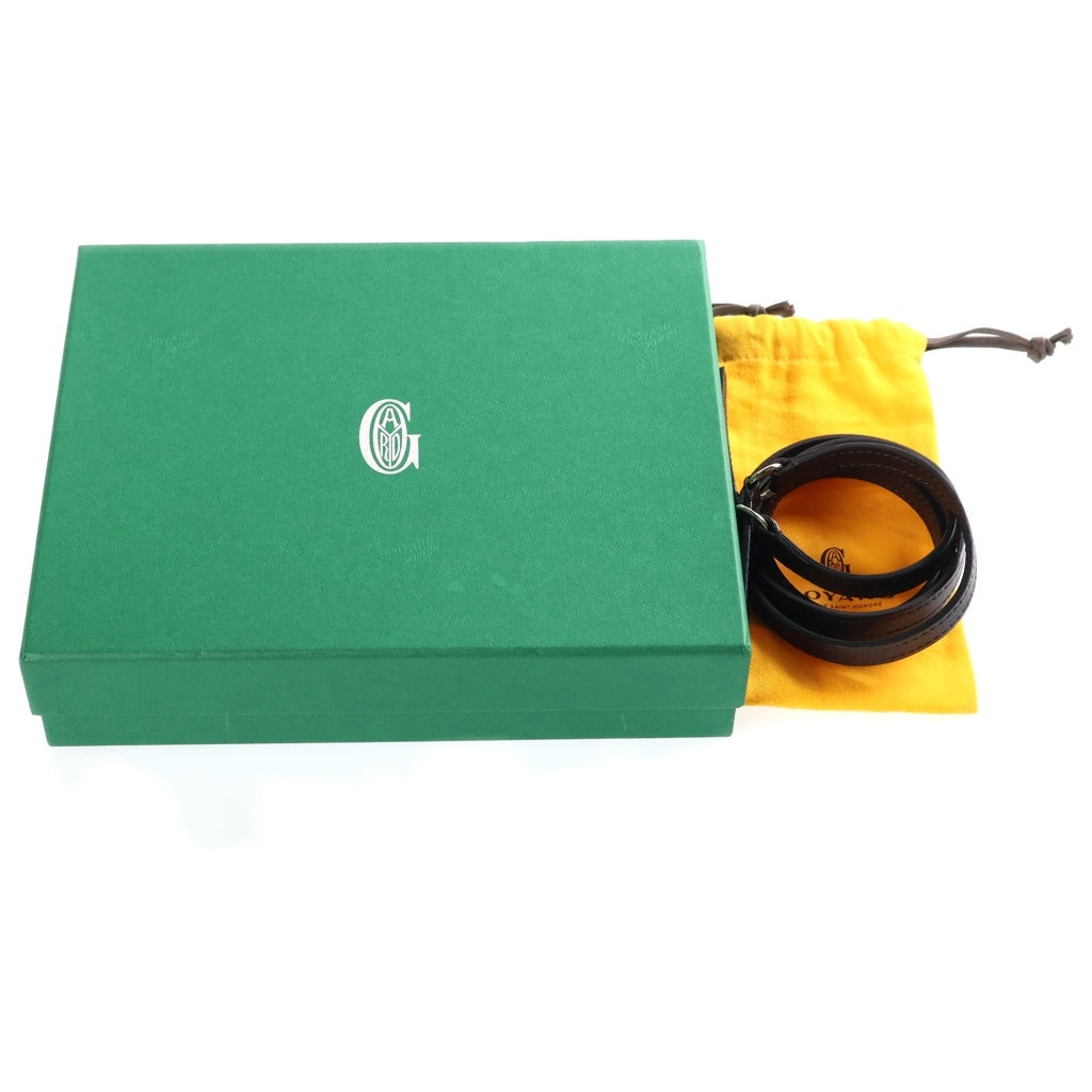 GOYARD(ゴヤール) シープルポーチ ウォレット ショルダーバッグ レザー PVC ブラック レディース
